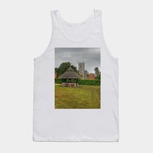 Woodbastwick village green and church Tank Top